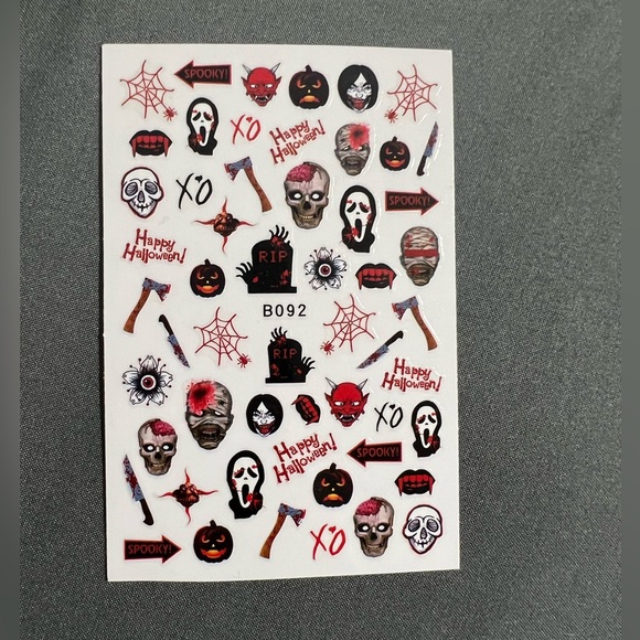 $1 HALLOWEEN NAIL STICKER SHEET. NEW. $1 WITH ANY $10 ORDER OR MORE - Picture 4 of 16